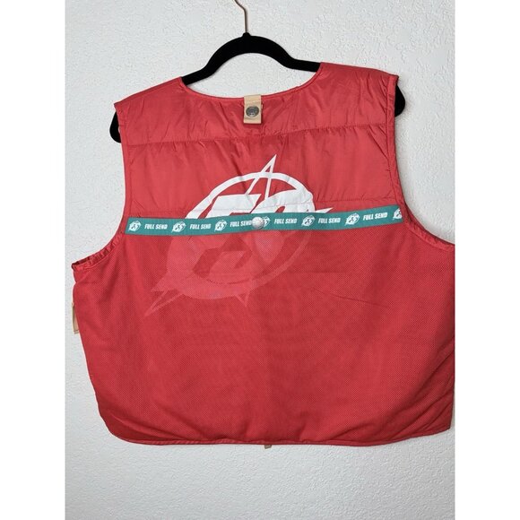 NELK BOYS VEST FULL SEND REVERSIBLE TECHNICAL POUCH POCKET COLOR BLOCK Medium E - Picture 4 of 6